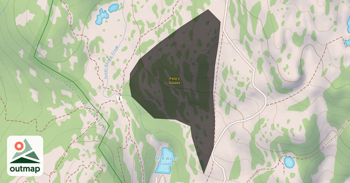 Map of Pete's Glades