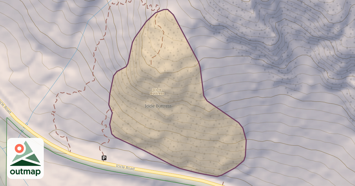 Map of Icicle Buttress