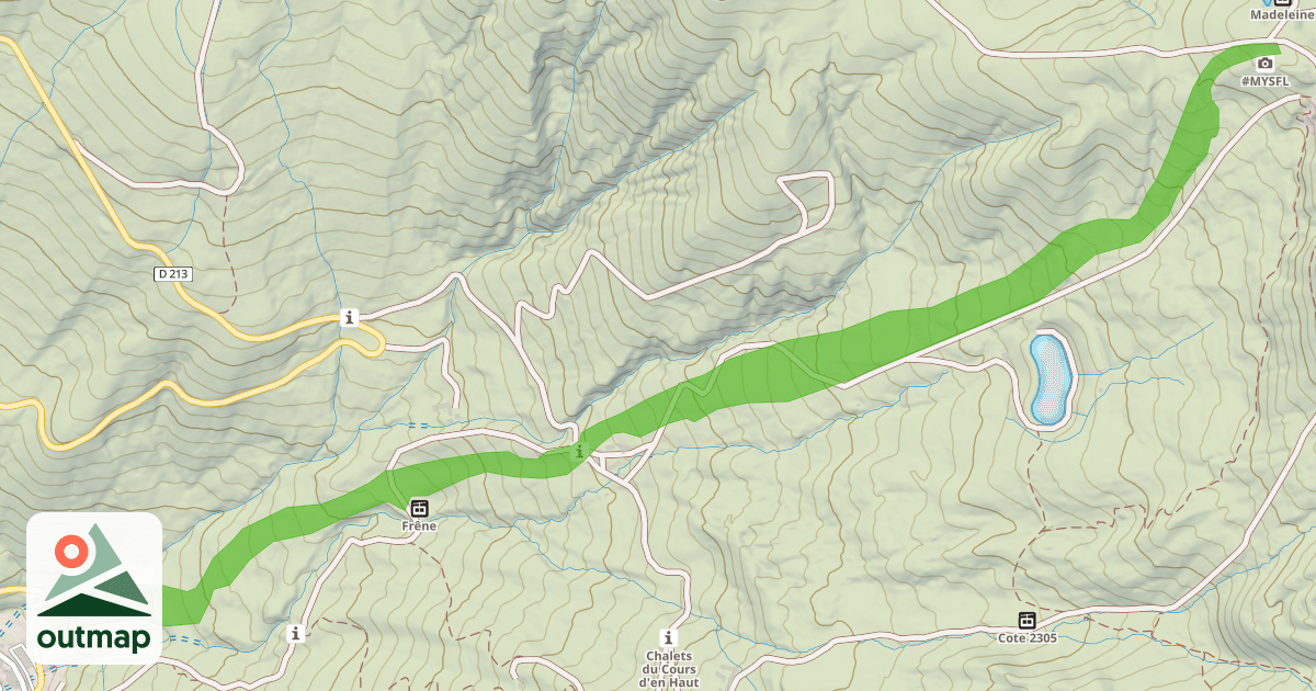 Map of Le Frêne