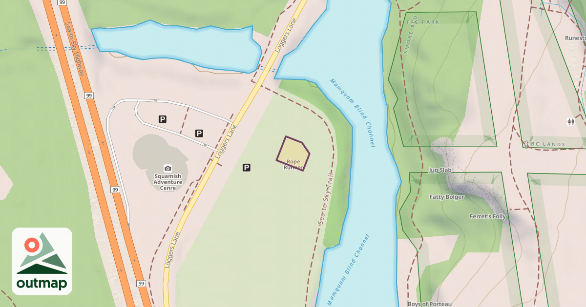Map of Rope Runner