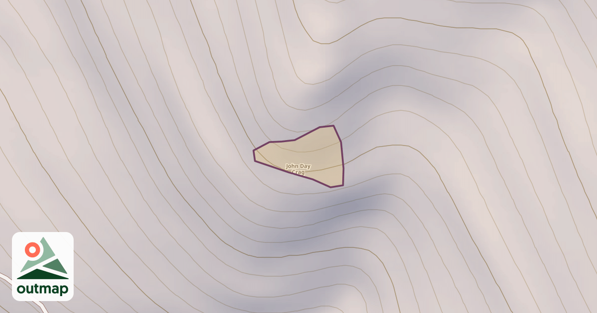 Map of John Day Crag