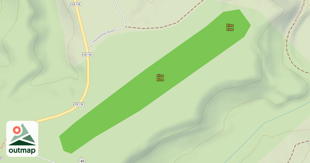 Map of Pine Row