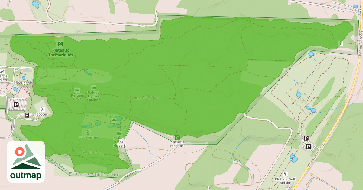 Map of Sentier Multisports (ski de fond hiver )