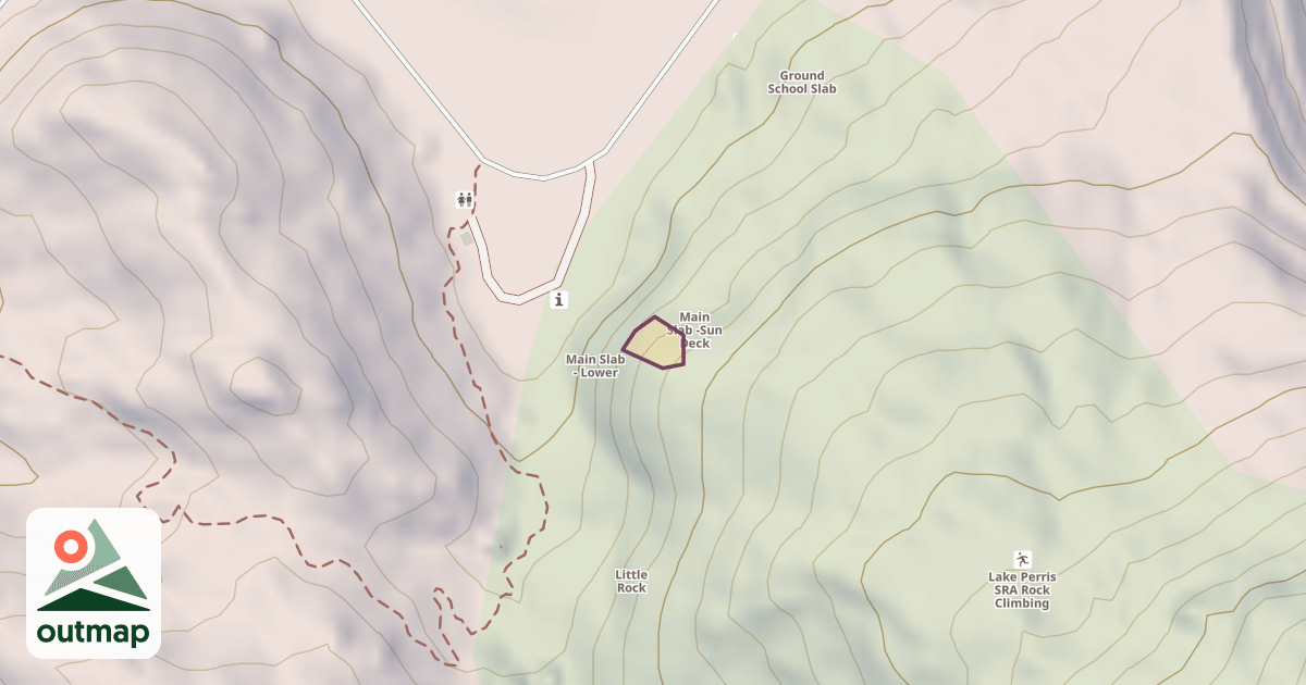 Map of Main Slab - Upper
