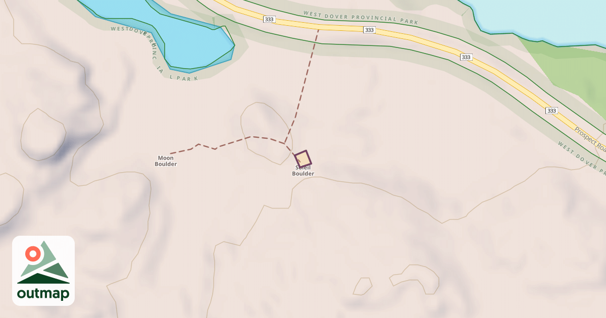 Map of Soleil Boulder