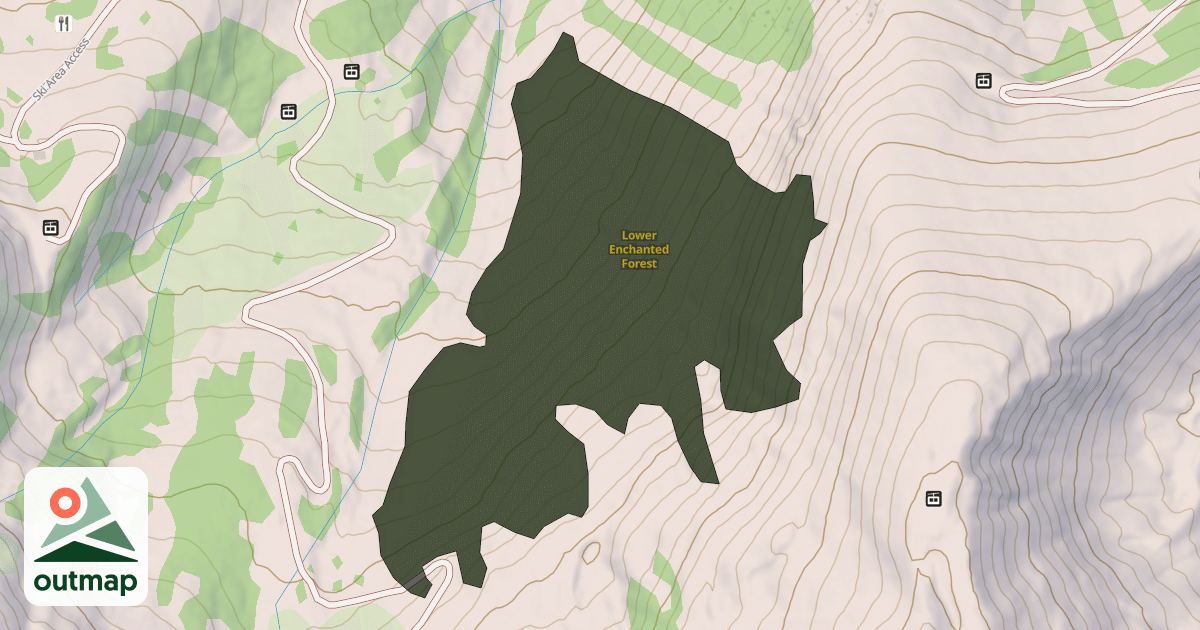 Map of Lower Enchanted Forest