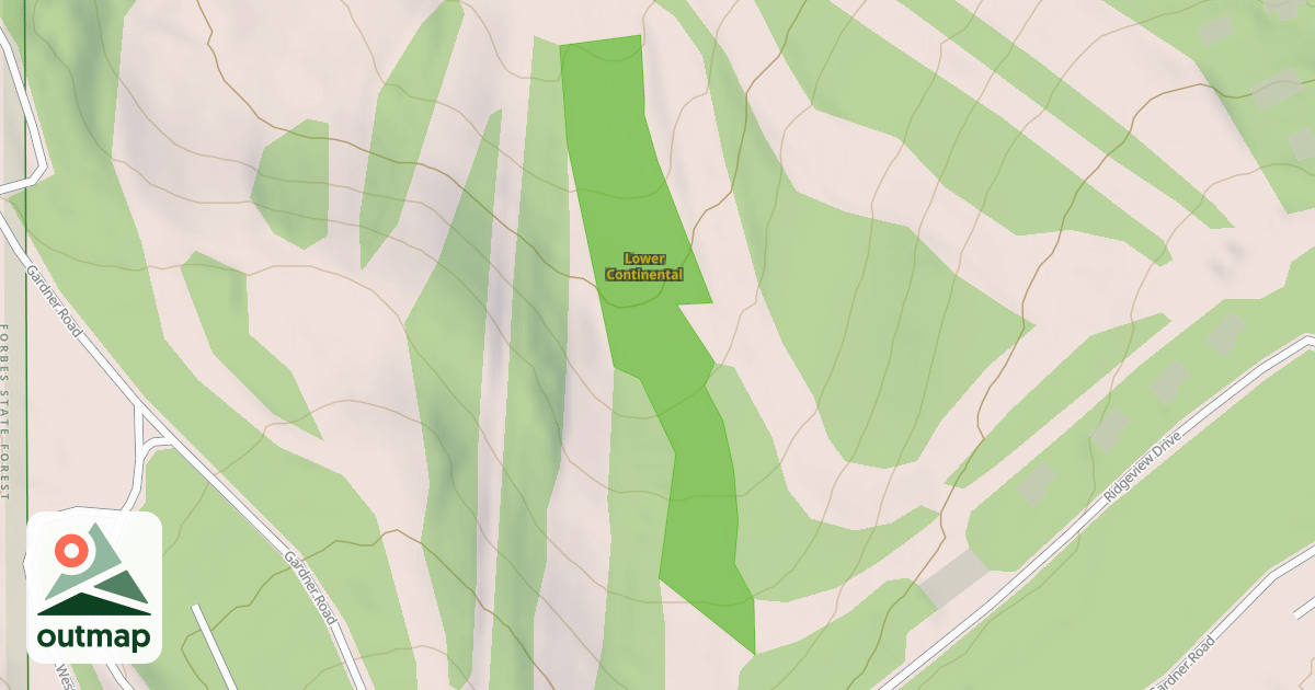 Map of Lower Continental