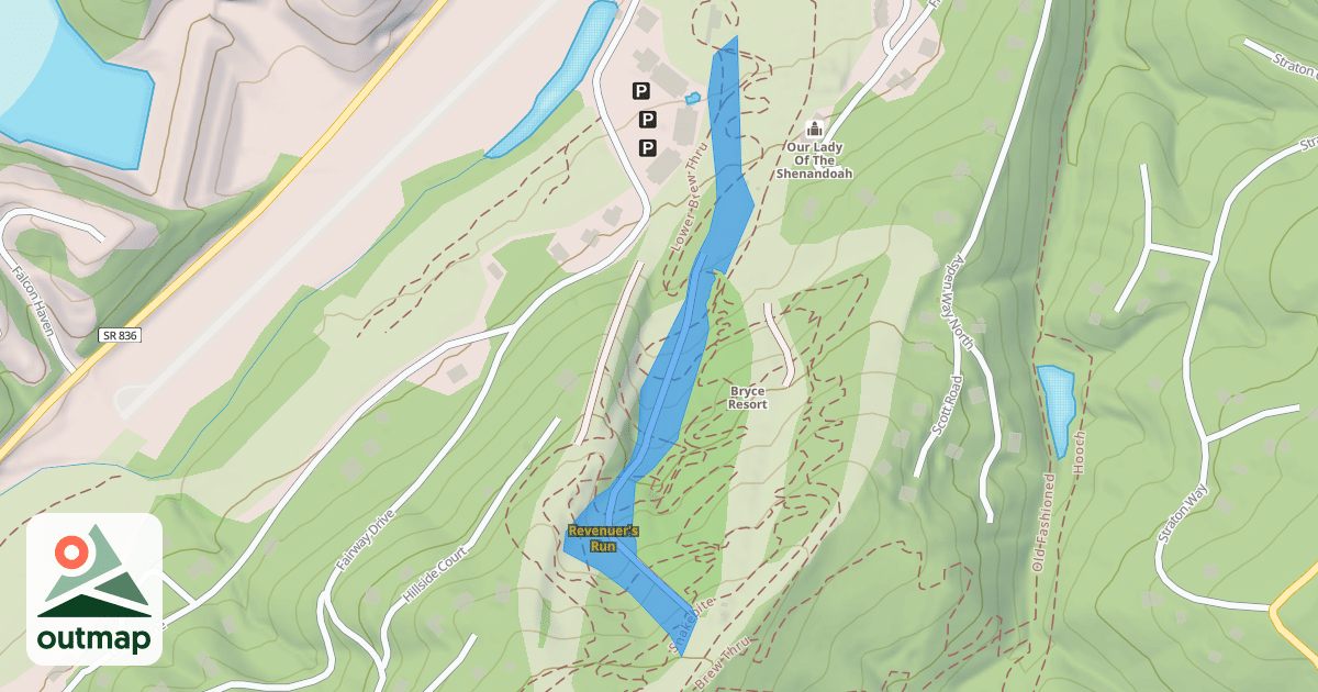 Map of Revenuer's Run