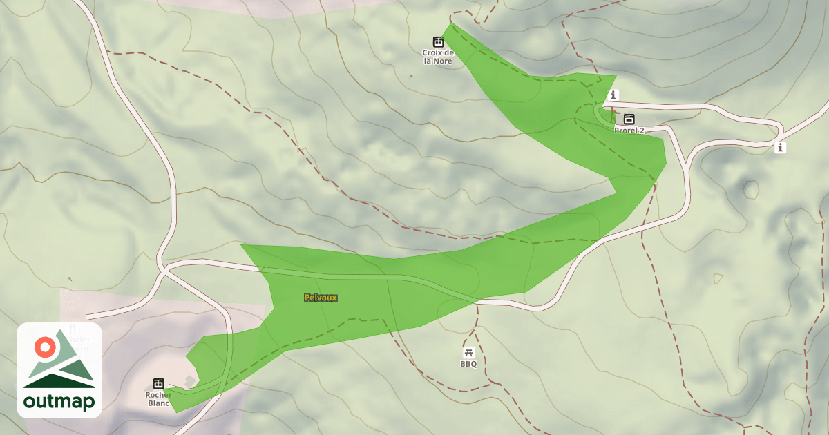 Map of Pelvoux