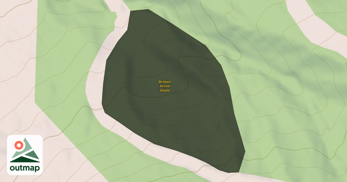 Map of Broken Arrow Glade
