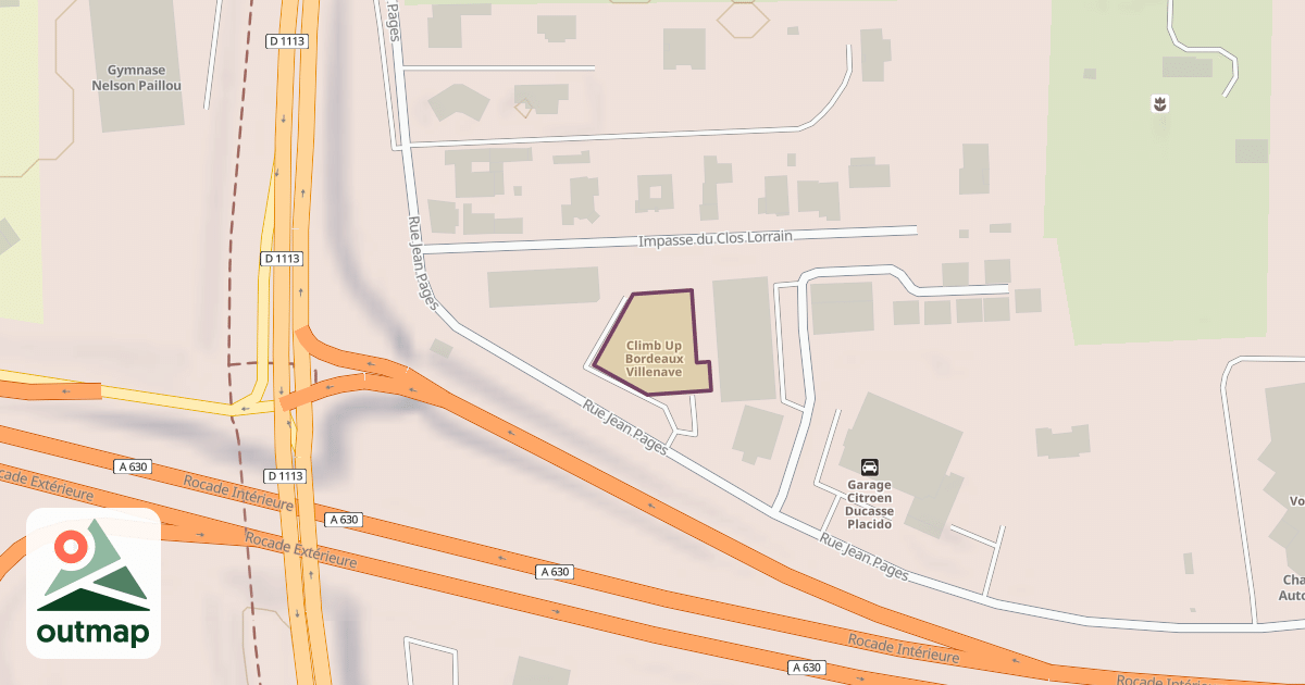 Map of Climb Up Bordeaux Villenave