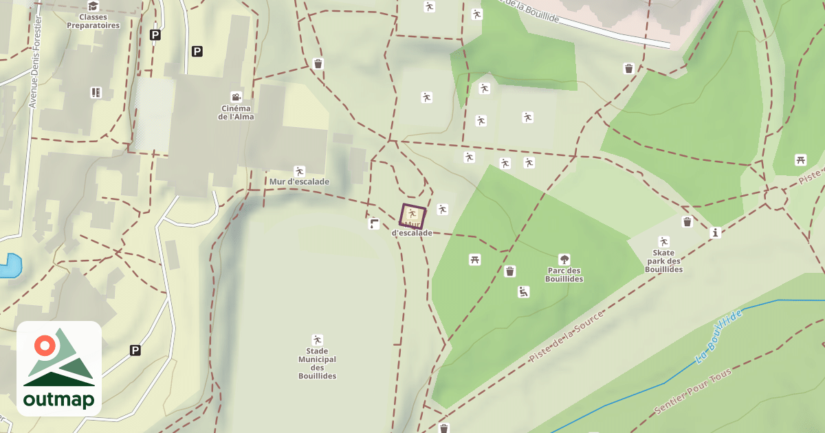 Map of Mur d'escalade