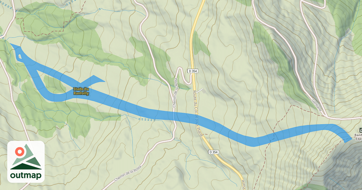 Map of Stade du Ranfoilly
