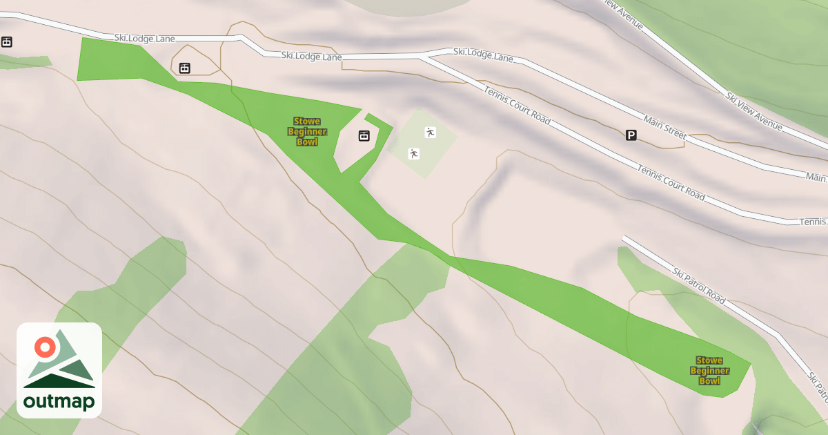 Map of Stowe Beginner Bowl