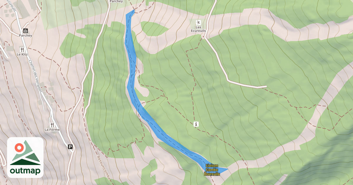 Map of Liaison Combe Écureuils