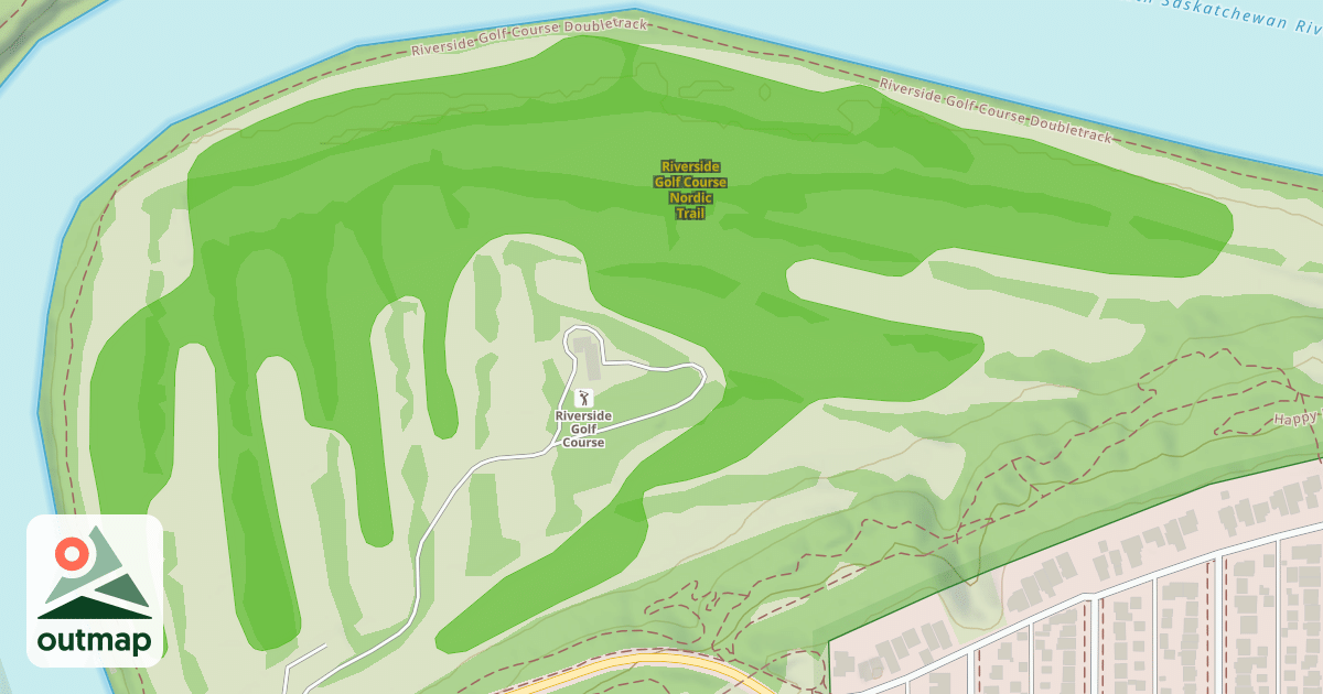 Map of Riverside Golf Course Nordic Trail