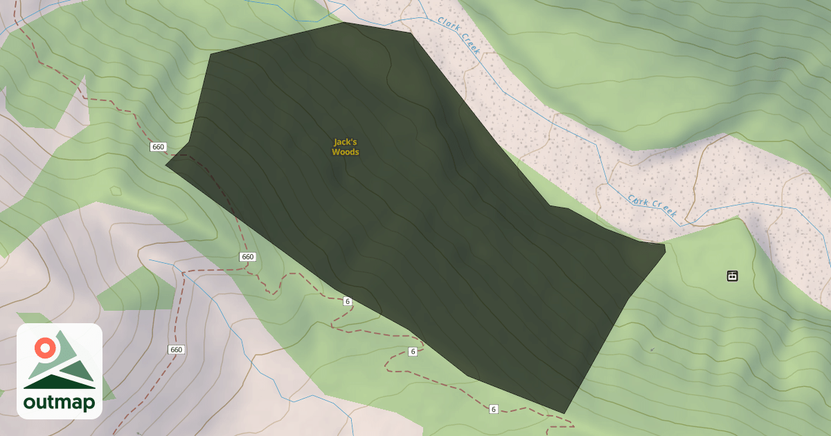 Map of Jack's Woods