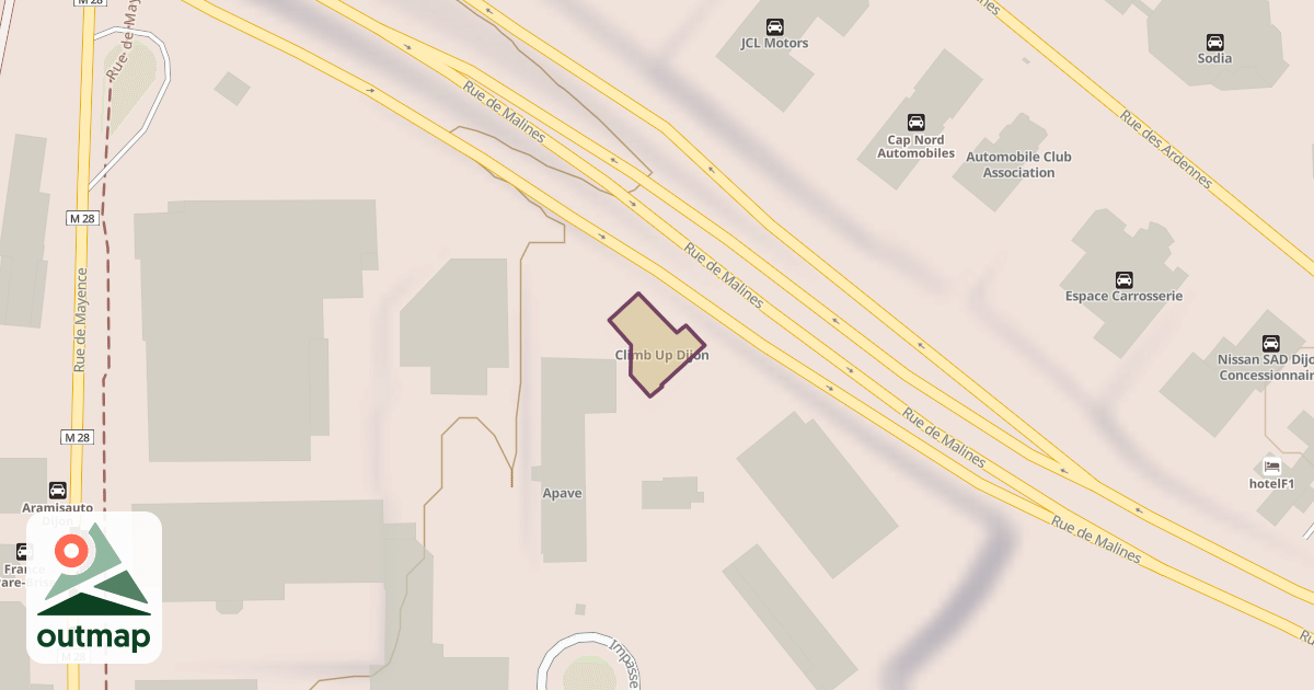 Map of Climb Up Dijon