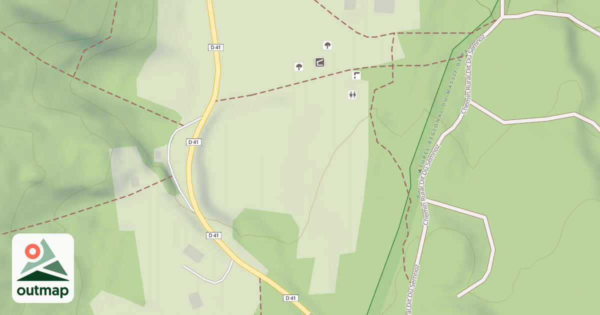 Map of Piste de luge des Puisots