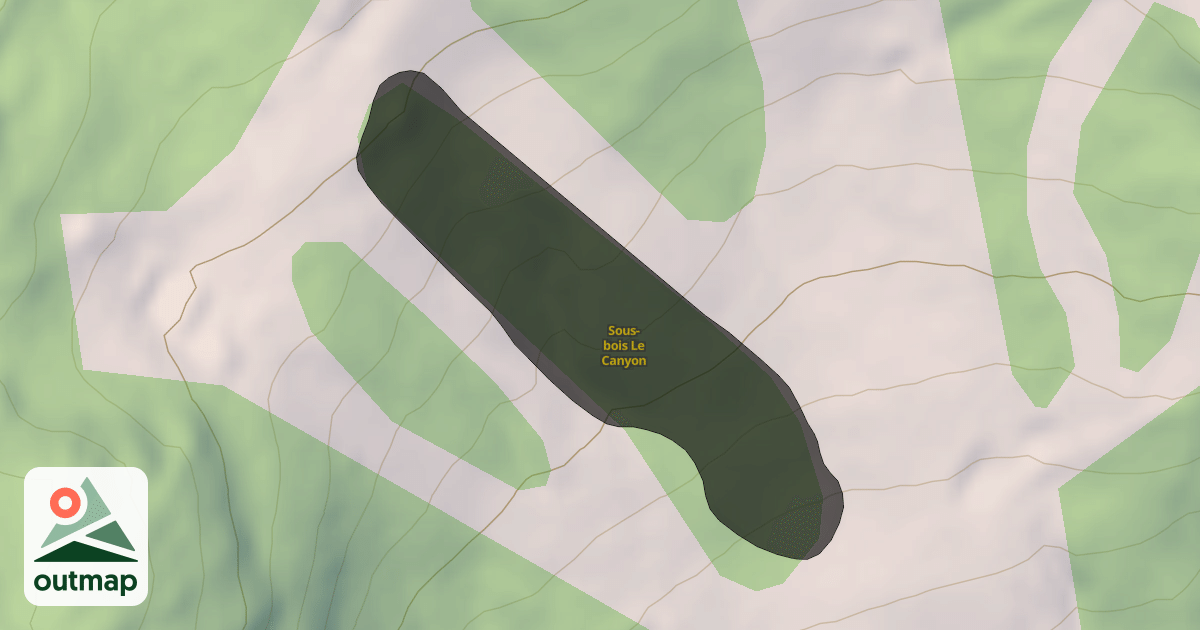 Map of Sous-bois Le Canyon