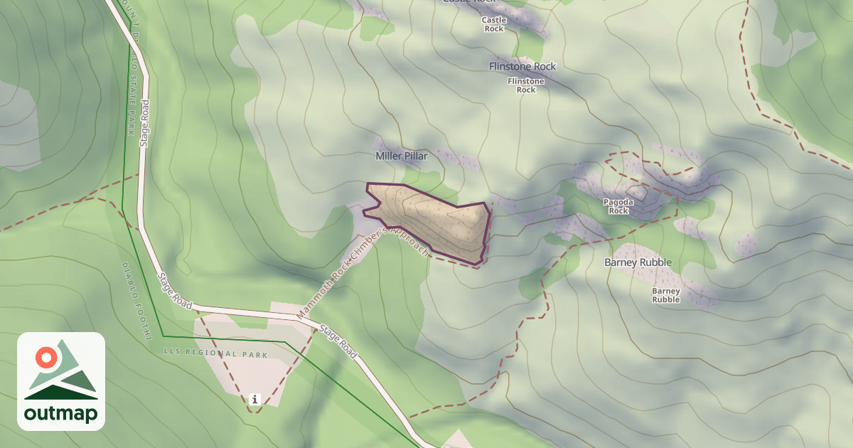 Map of Mammoth Rock
