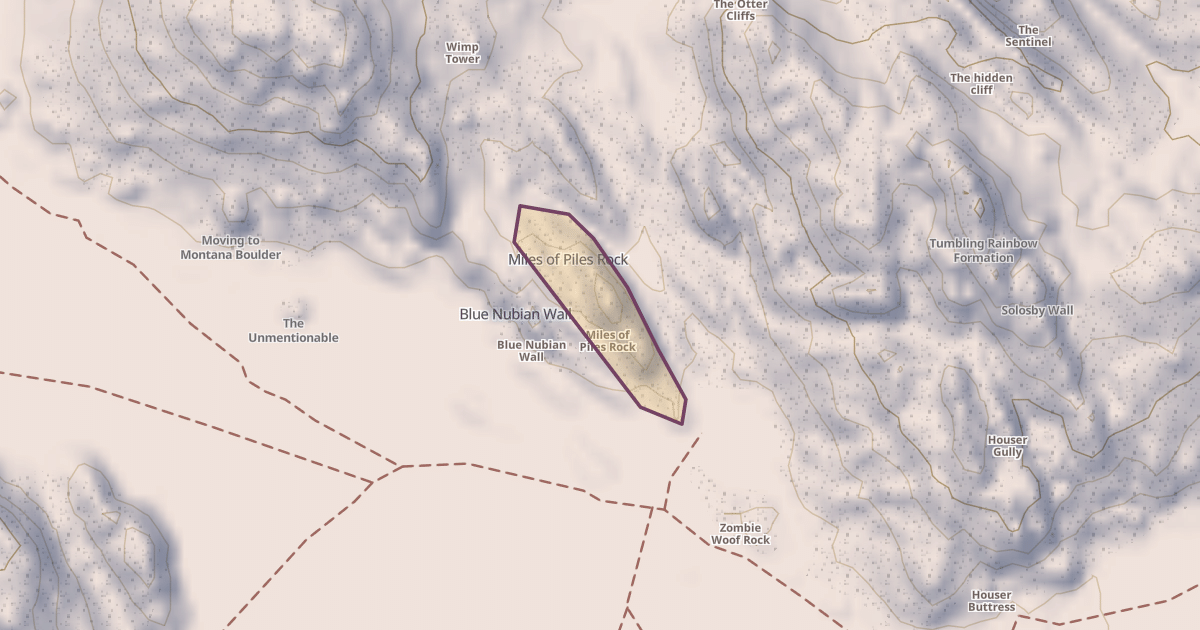 Map preview of Miles of Piles Rock