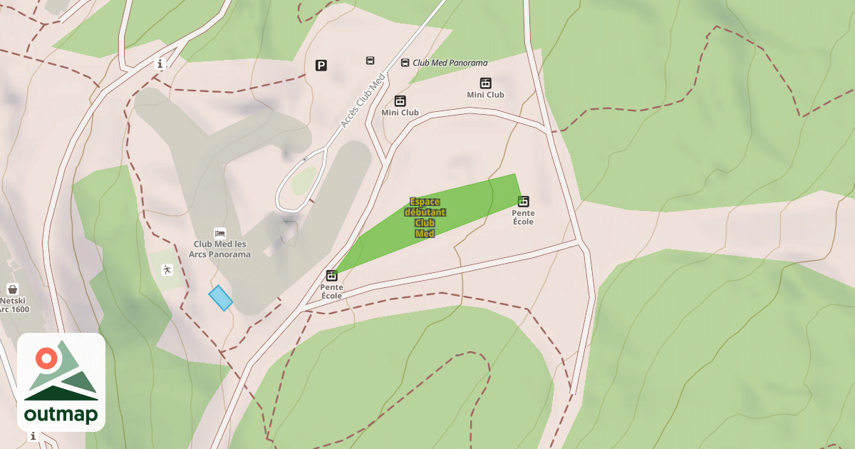 Map of Espace débutant Club Med