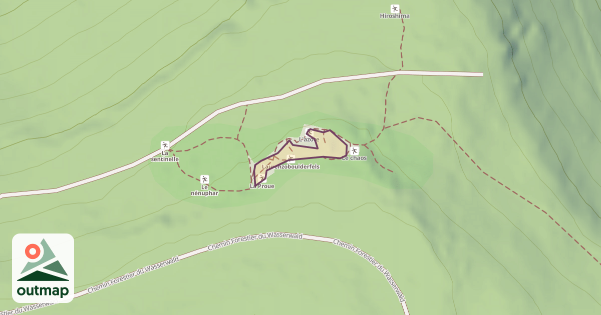 Map of Rocher Laurenzo