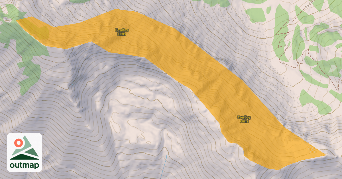 Map of Cowboy Cliffs