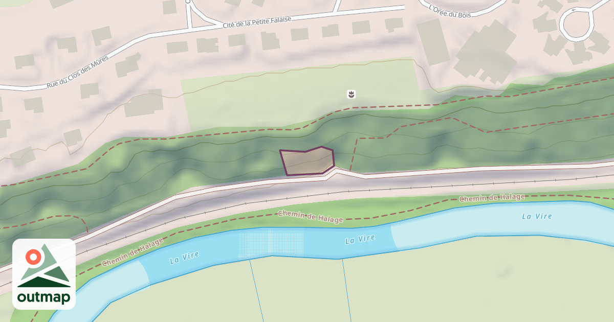 Map of Climbing Crag