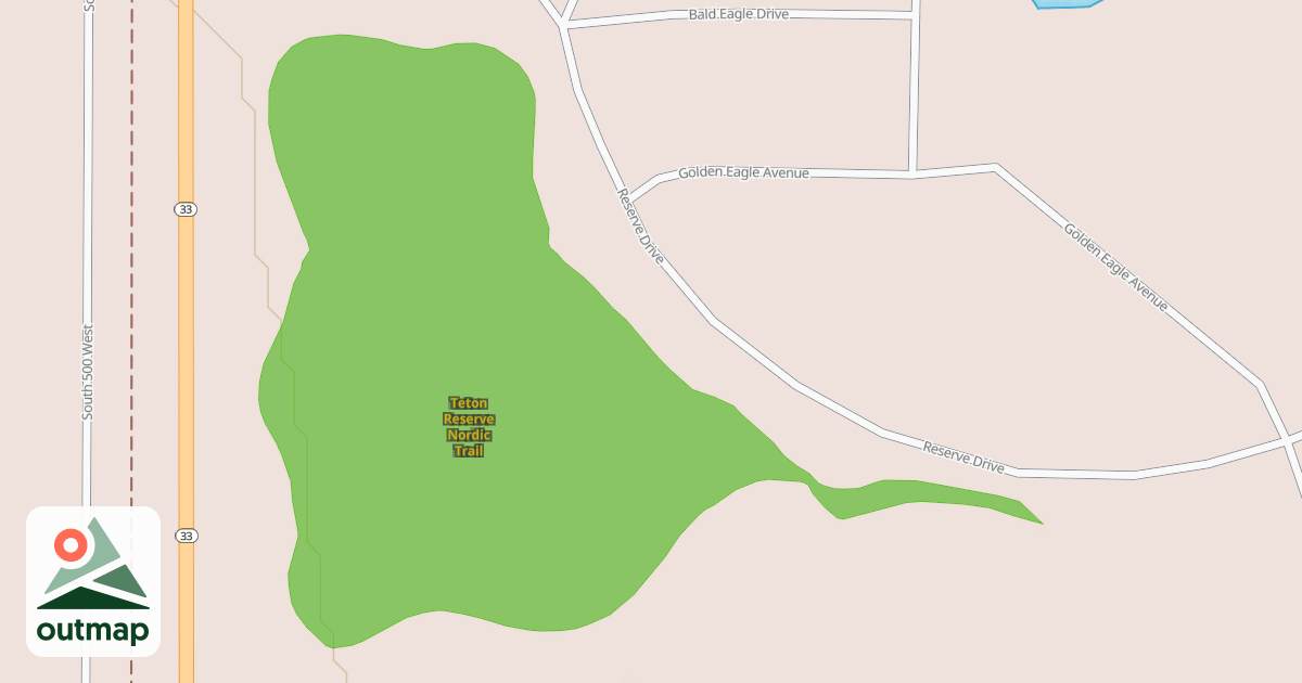 Map of Teton Reserve Nordic Trail