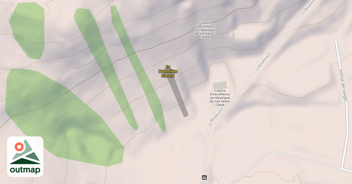 Map of La Geneviève Simard