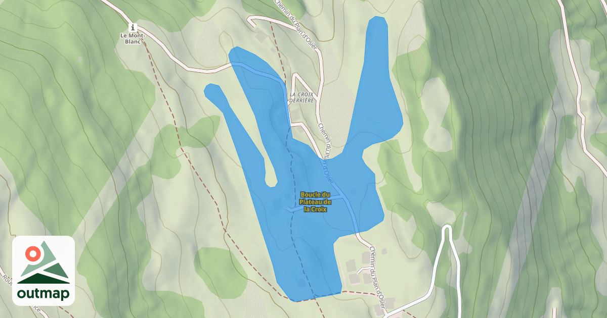 Map of Boucle du Plateau de la Croix