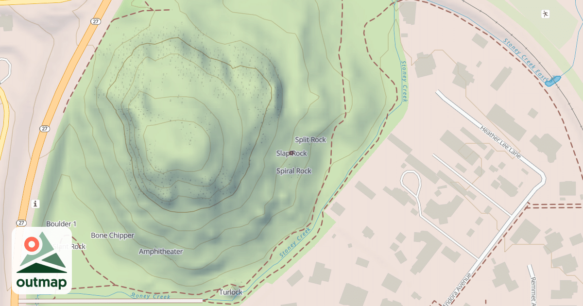 Map of Slap Rock