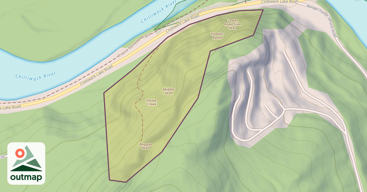 Map of Slesse Creek