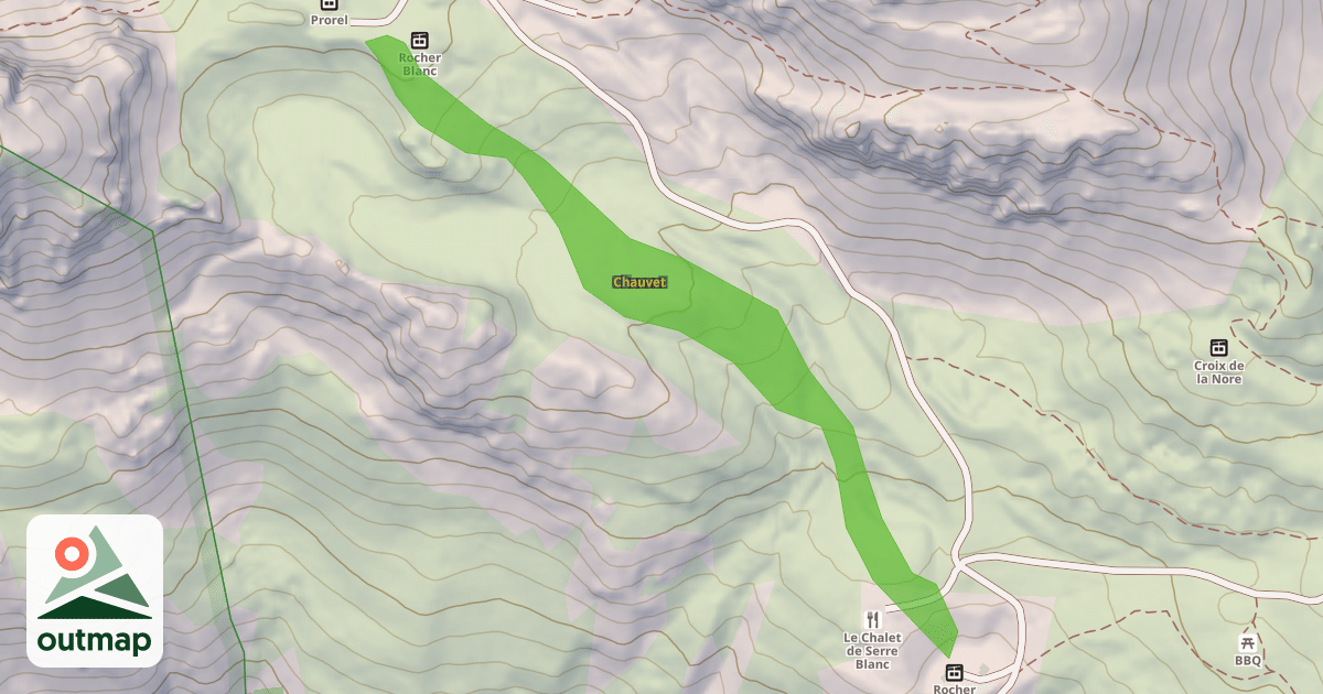 Map of Chauvet