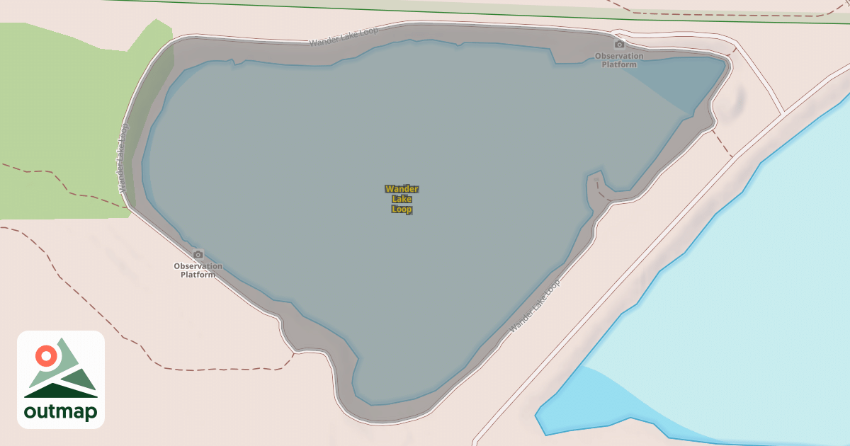 Map of Wander Lake Loop