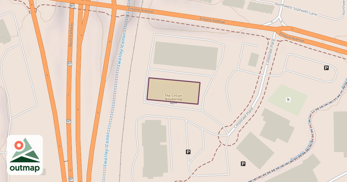 Map of The Circuit Boudering Gym