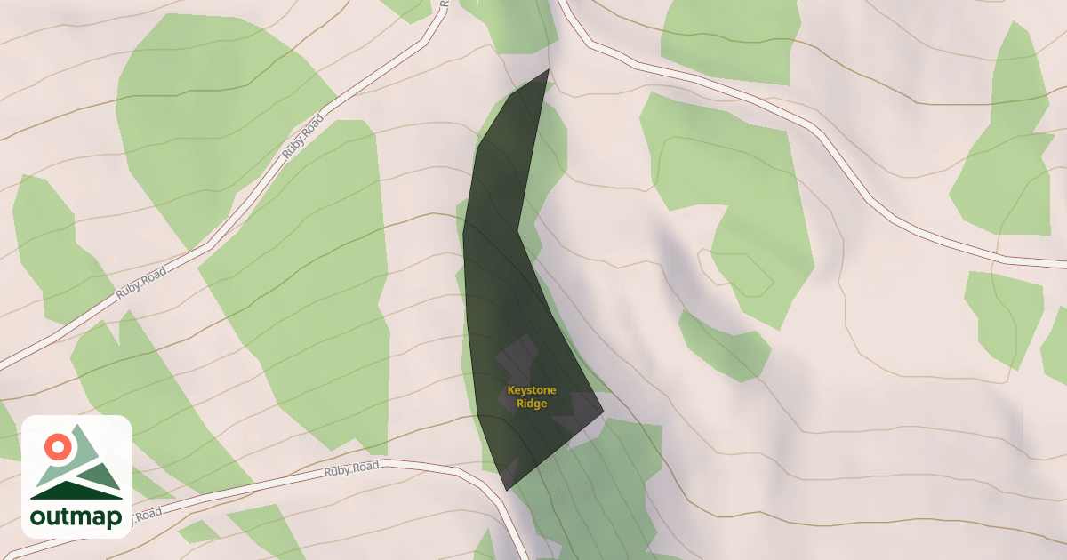 Map of Keystone Ridge
