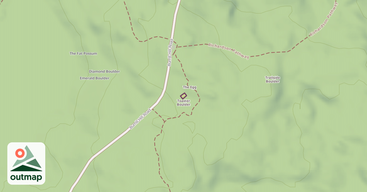 Map of Toaster Boulder