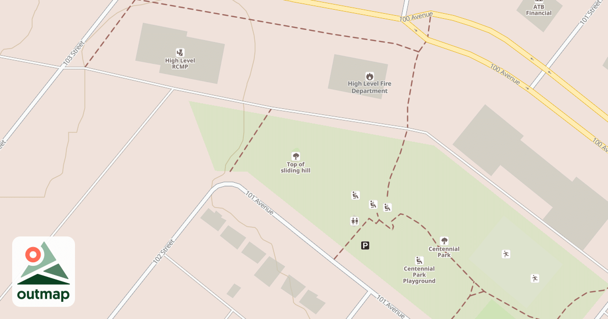Map of slideing Hill