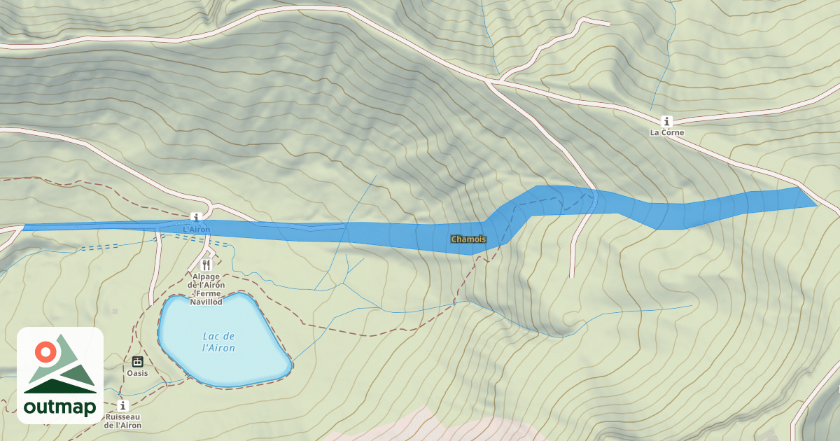 Map of Chamois