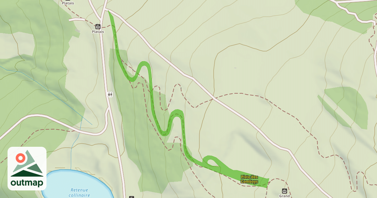 Map of Piste des Comboys