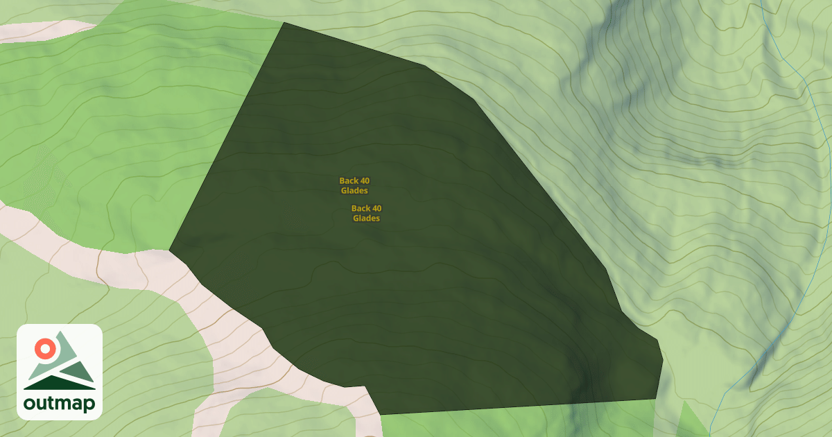 Map of Back 40 Glades