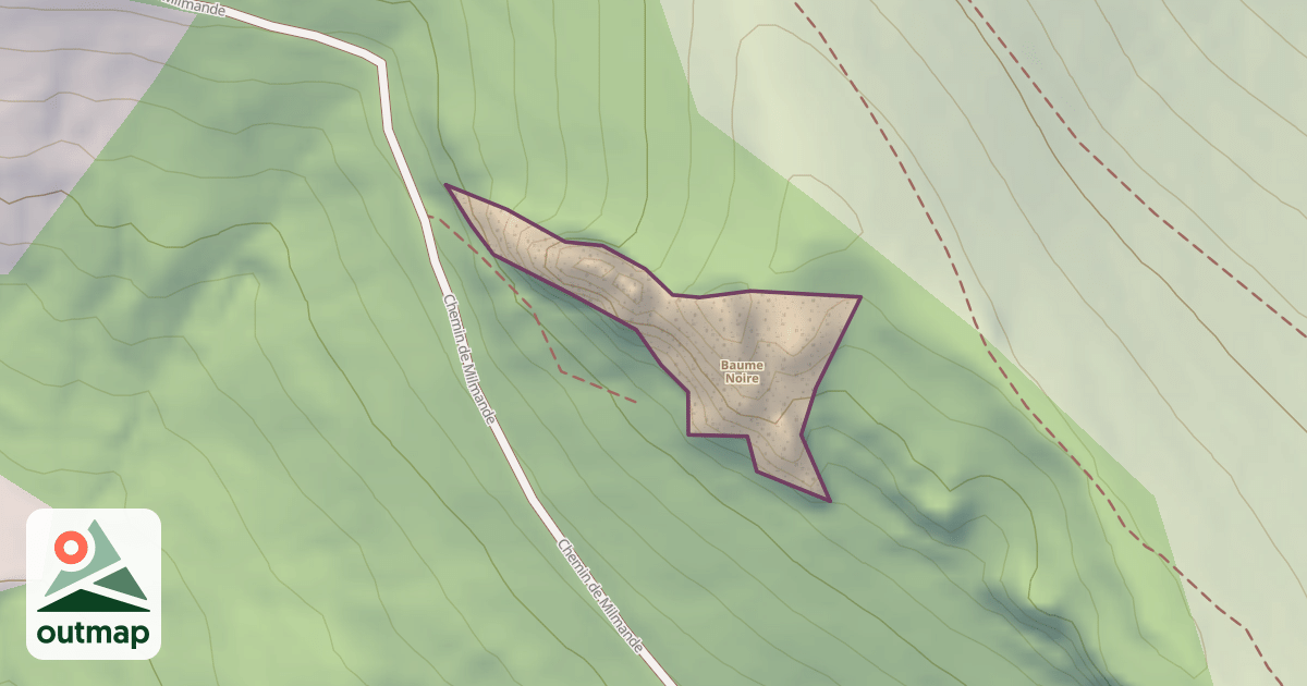 Map of Baume Noire