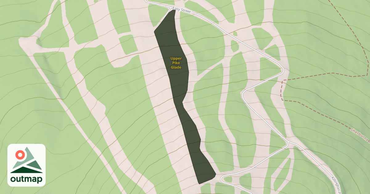 Map of Upper Pike Glade
