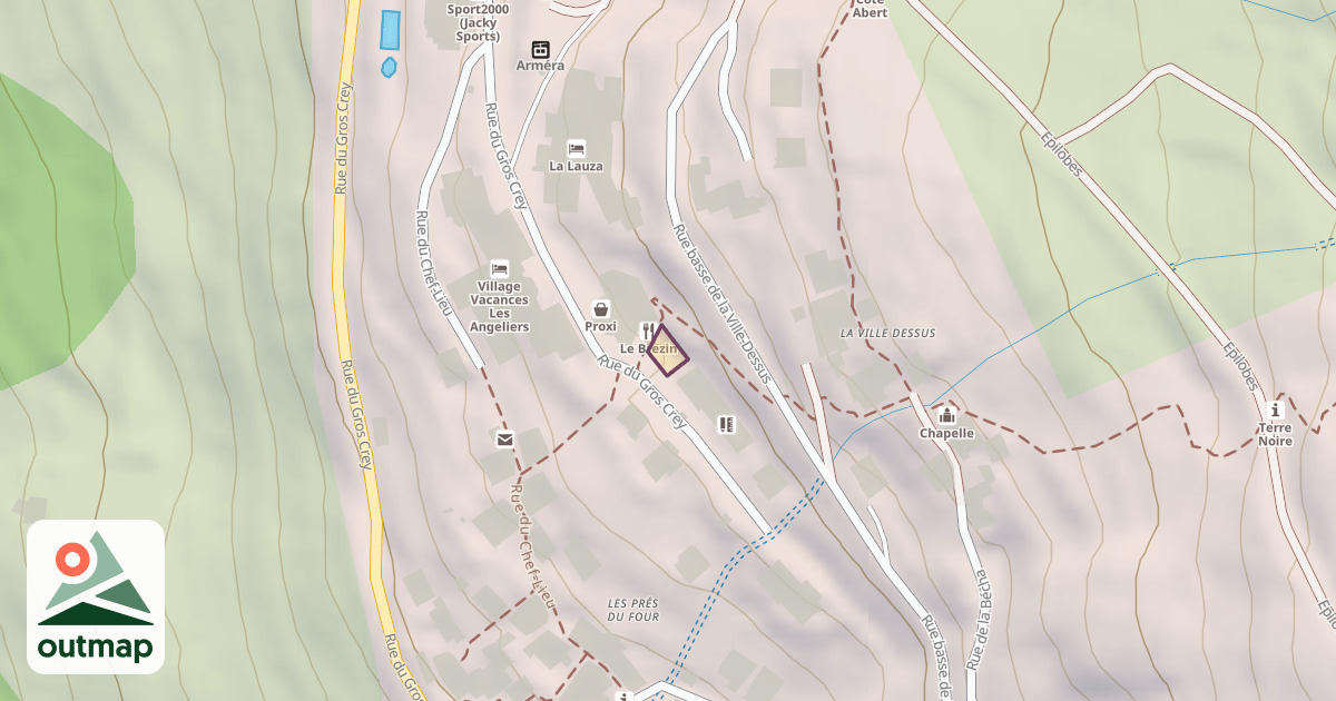 Map of Climbing Wall