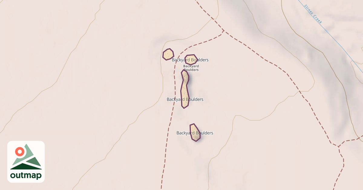 Map of Backyard Boulders