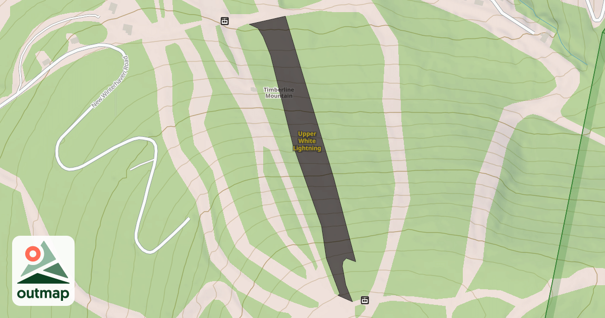 Map of Upper White Lightning