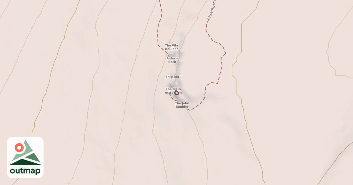 Map of Campfire Boulder